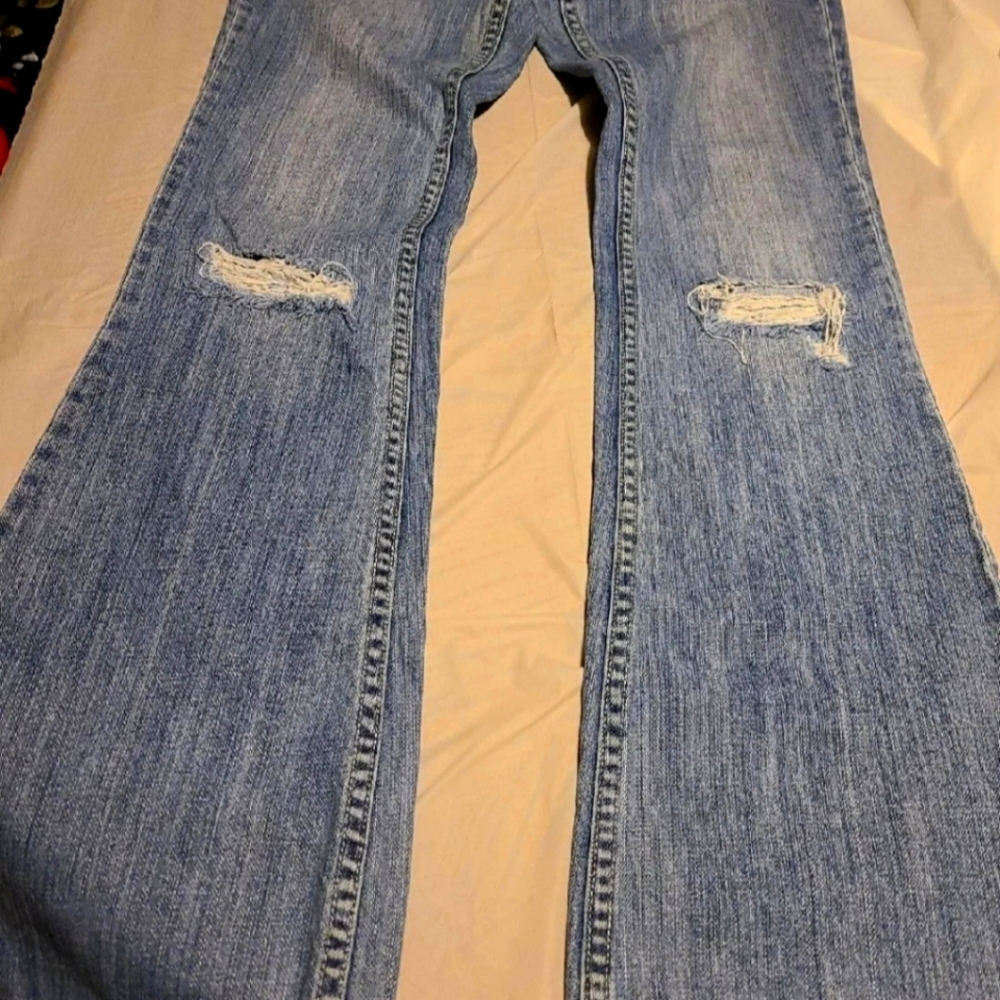 PINK flare jeans size 6 good shape